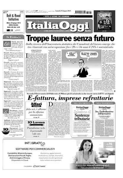 Italia oggi : quotidiano di economia finanza e politica